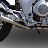 Escape compatible con Yamaha Tdm 850 1991-2001, Trioval, Par de terminales de escape homologados, con db killer extraíbles y tubos de conexión específicos 
