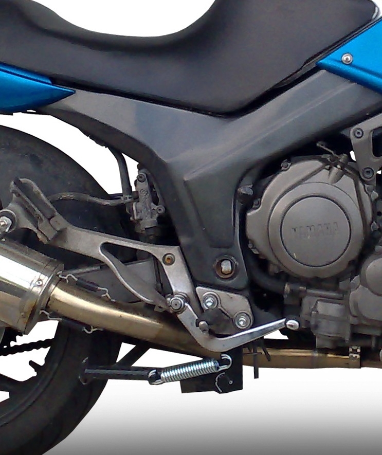 Escape compatible con Yamaha Tdm 850 1991-2001, Trioval, Escape legal, homologado, silenciador con db killer desmontable y tubo de conexión específico 