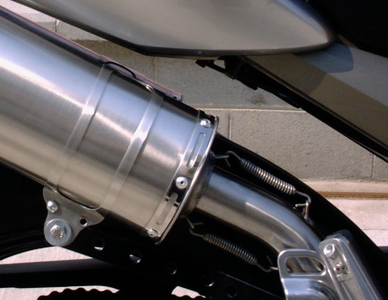 Escape compatible con Yamaha Tdm 900 2002-2014, Furore Nero, Par de terminales de escape homologados, con db killer extraíbles y tubos de conexión específicos 