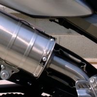 Escape compatible con Yamaha Tdm 900 2002-2014, Furore Nero, Par de terminales de escape homologados, con db killer extraíbles y tubos de conexión específicos 