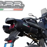 Escape compatible con Yamaha Xt 660 Z Teneré 2008-2016, Furore Nero, Par de terminales de escape homologados, con db killer extraíbles y tubos de conexión específicos 