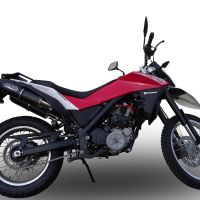 Escape compatible con Husqvarna TERRA - STRADA TR 650 2013-2015, Furore Poppy, Par de terminales de escape homologados, con db killer extraíbles y tubos de conexión específicos 