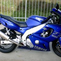 Escape compatible con Yamaha Yzf 600 R Thundercat 1996-2003, Trioval, Escape legal, homologado, silenciador con db killer desmontable y tubo de conexión específico 