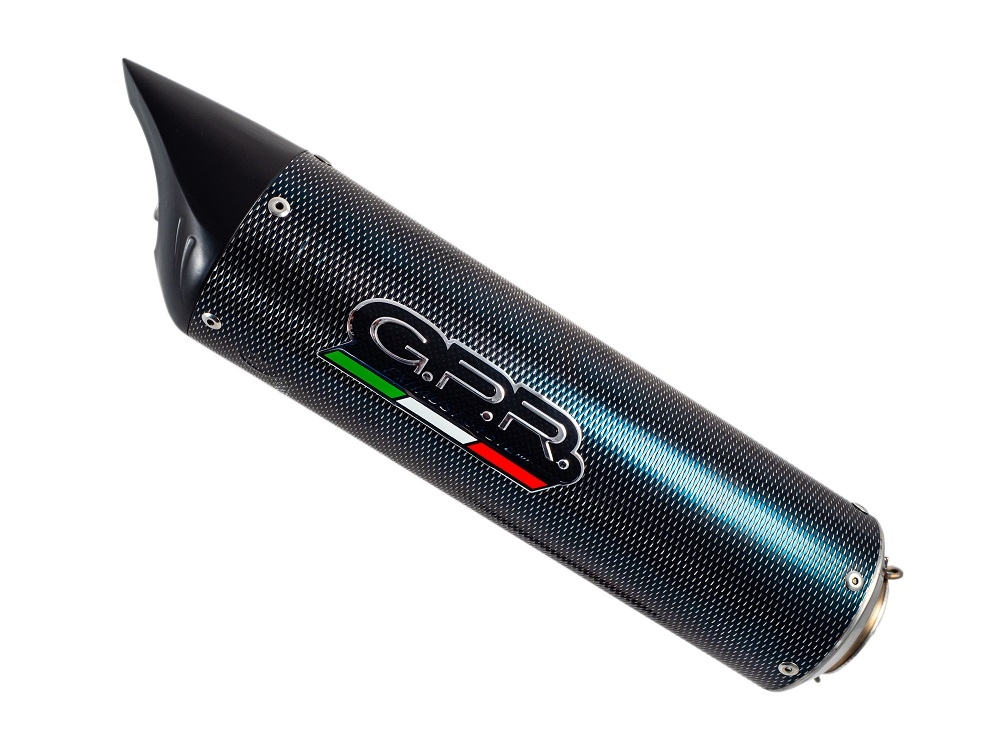 Escape compatible con Honda Cbr 600 Rr 2005-2006, Tiburon Poppy, Escape legal, homologado, silenciador con db killer desmontable y tubo de conexión específico 