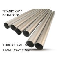 GPR escape compatible con  Cafè Racer Cafè Racer 1-, Tubo titanio seamless D. 52mm X 1mm L.1000mm,  