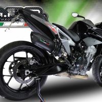 Escape compatible con Ktm Duke 790 2017-2020, Furore Evo4 Nero, Escape legal, homologado, silenciador con db killer desmontable y tubo de conexión específico 