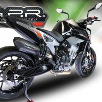 Escape compatible con Ktm Duke 790 2017-2020, GP Evo4 Black Titanium, Escape legal, homologado, silenciador con db killer desmontable y tubo de conexión específico 