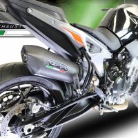 Escape compatible con Ktm Duke 790 2017-2020, GP Evo4 Black Titanium, Escape legal, homologado, silenciador con db killer desmontable y tubo de conexión específico 