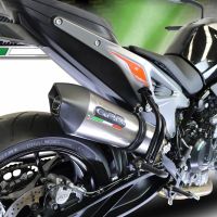 Escape compatible con Ktm Duke 790 2017-2020, Gpe Ann. titanium, Escape racing, silenciador con tubo de conexion, articulo sin homologacion 