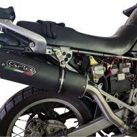 Escape compatible con Honda Transalp Xl 600 V 1996-1999, Furore Nero, Escape legal, homologado, silenciador con db killer desmontable y tubo de conexión específico 