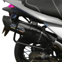 Escape compatible con Honda Transalp Xl 700 V 2007-2014, Furore Nero, Escape legal, homologado, silenciador con db killer desmontable y tubo de conexión específico 