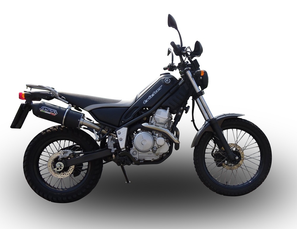 Escape compatible con Yamaha Tricker 250 2005-2008, Furore Poppy, Escape legal, homologado, silenciador con db killer desmontable y tubo de conexión específico 