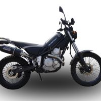 Escape compatible con Yamaha Tricker 250 2005-2008, Furore Poppy, Escape legal, homologado, silenciador con db killer desmontable y tubo de conexión específico 