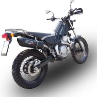 Escape compatible con Yamaha Tricker 250 2005-2008, Furore Nero, Escape completo homologado y legal, incluido db killer extraíble 