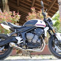 Escape compatible con Triumph Trident 660 2021-2024, Powercone Evo, Escape completo, no legal para países de la UE, con db killer extraíble 
