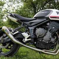 Escape compatible con Triumph Trident 660 2021-2024, Powercone Evo, Escape completo, no legal para países de la UE, con db killer extraíble 