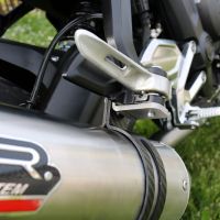 Escape compatible con Triumph Trident 660 2021-2024, M3 Titanium Natural, Escape completo, no legal para países de la UE, con db killer extraíble 