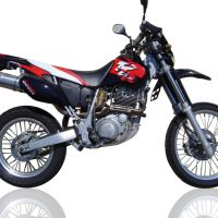 Escape compatible con Yamaha Tt 600 R - Tt 600 E 1998-2004, Trioval, Escape legal, homologado, silenciador con db killer desmontable y tubo de conexión específico 