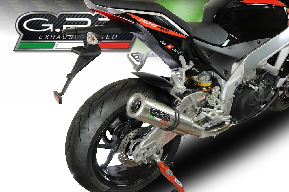 Escape compatible con Aprilia Tuono 1100 V4 Rr 2017-2020, M3 Inox , Escape homologaedo, legal para mercados fuera de la UE, incluido tubo de enlace y db killer extraíble 