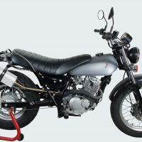 Escape compatible con Suzuki Rv 125 Van Van 2003-2017, Albus Ceramic, Escape legal, homologado, silenciador con db killer desmontable y tubo de conexión específico 