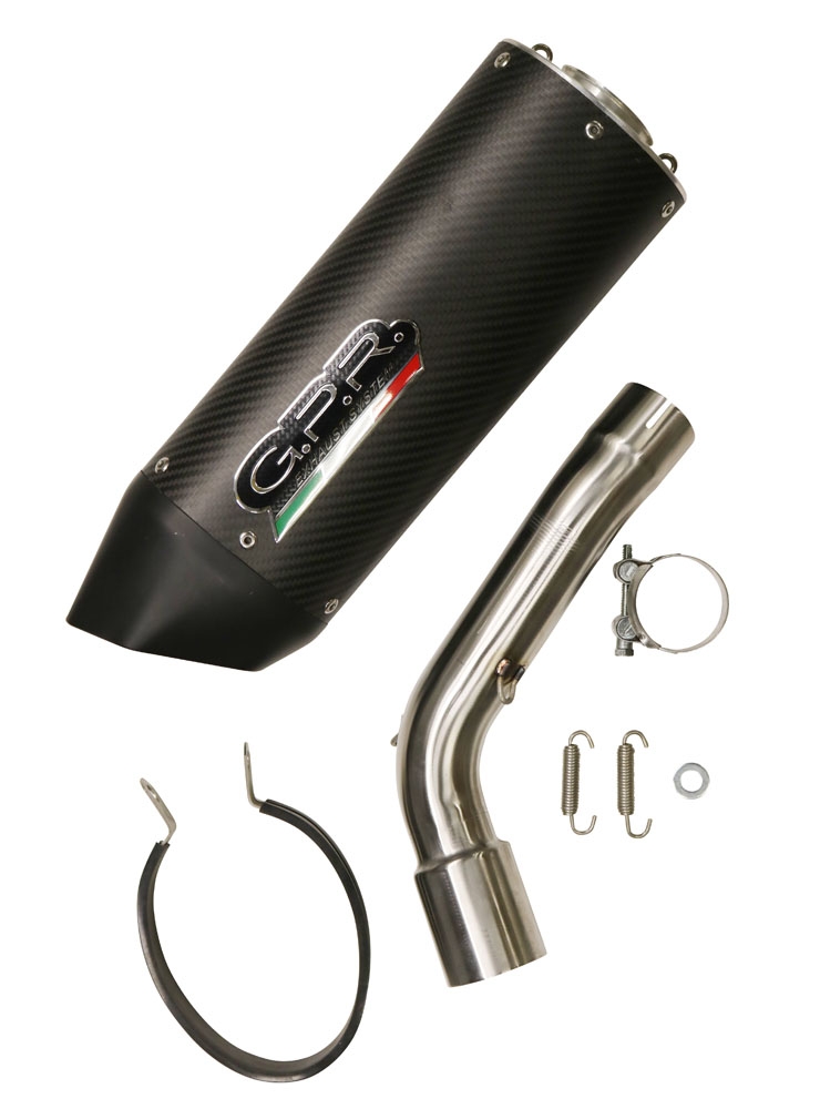 Escape compatible con Kawasaki Versys 1000 I.E. 2021-2024, Furore Evo4 Nero, Escape legal, homologado, silenciador con db killer desmontable y tubo de conexión específico 