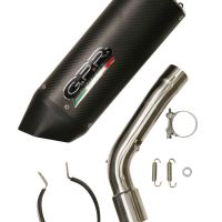 Escape compatible con Kawasaki Versys 1000 I.E. 2021-2024, Furore Evo4 Nero, Escape legal, homologado, silenciador con db killer desmontable y tubo de conexión específico 