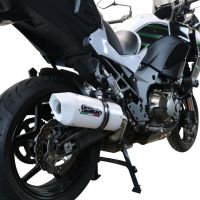 Escape compatible con Kawasaki Versys 1000 I.E. 2021-2024, Albus Evo4, Escape legal, homologado, silenciador con db killer desmontable y tubo de conexión específico 