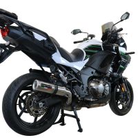 Escape compatible con Kawasaki Versys 1000 I.E. 2021-2024, M3 Inox , Escape legal, homologado, silenciador con db killer desmontable y tubo de conexión específico 