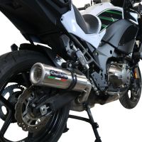 Escape compatible con Kawasaki Versys 1000 I.E. 2021-2024, M3 Inox , Escape legal, homologado, silenciador con db killer desmontable y tubo de conexión específico 