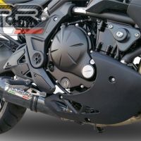 Escape compatible con Kawasaki Er 6 N - F 2012-2016, Gpe Ann. Poppy, Escape completo homologado y legal, incluido db killer extraíble 