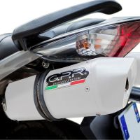 Escape compatible con Honda Vfr 800 V-Tec 2002-2013, Albus Ceramic, Par de terminales de escape homologados, con db killer extraíbles y tubos de conexión específicos 
