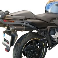 Escape compatible con Honda Vfr 800 V-Tec 2002-2013, Furore Poppy, Par de terminales de escape homologados, con db killer extraíbles y tubos de conexión específicos 