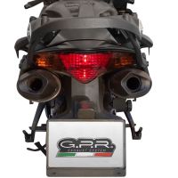 Escape compatible con Honda Vfr 800 V-Tec 2002-2013, Furore Nero, Par de terminales de escape homologados, con db killer extraíbles y tubos de conexión específicos 