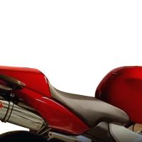 Escape compatible con Honda Vfr 800 V-Tec 2002-2013, Trioval, Par de terminales de escape homologados, con db killer extraíbles y tubos de conexión específicos 