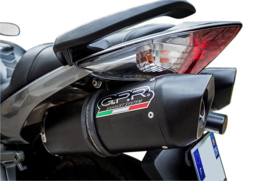 Escape compatible con Honda Vfr 800 V-Tec 2002-2013, Furore Poppy, Par de terminales de escape homologados, con db killer extraíbles y tubos de conexión específicos 