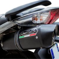 Escape compatible con Honda Vfr 800 V-Tec 2002-2013, Furore Poppy, Par de terminales de escape homologados, con db killer extraíbles y tubos de conexión específicos 