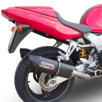Escape compatible con Honda Vtr 1000 F Firestorm 1997-2007, Furore Poppy, Par de terminales de escape homologados, con db killer extraíbles y tubos de conexión específicos 