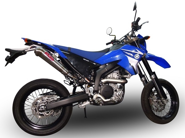 Escape compatible con Yamaha WR 250 X-R 2007-2019, Powercone Evo, Escape legal, homologado, silenciador con db killer desmontable y tubo de conexión específico 