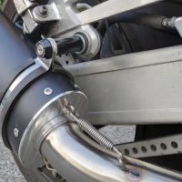 Escape compatible con Yamaha Xjr 1200 1995-1997, Furore Nero, Par de terminales de escape homologados, con db killer extraíbles y tubos de conexión específicos 