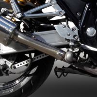 Escape compatible con Yamaha Xjr 1300 2007-2017, Trioval, Escape legal, homologado, silenciador con db killer desmontable y tubo de conexión específico 