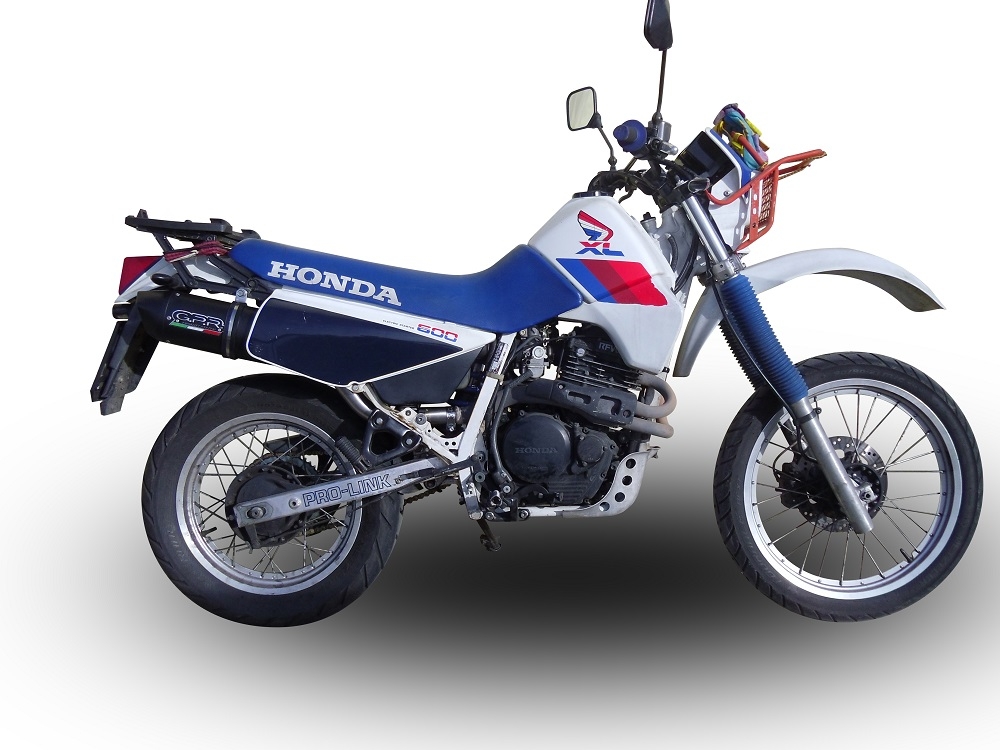 Escape compatible con Honda Xl 600 Lm-Rm 1985-1989, Furore Poppy, Escape legal, homologado, silenciador con db killer desmontable y tubo de conexión específico 