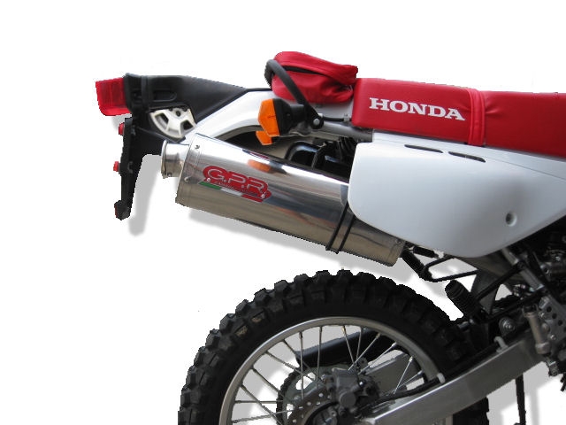 Escape compatible con Honda Xr 600 R 1991-1999, Trioval, Escape legal, homologado, silenciador con db killer desmontable y tubo de conexión específico 