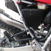 Escape compatible con Kawasaki Klr 650 1988-2025, Trioval, Escape racing, silencioso con tubo de conexión 