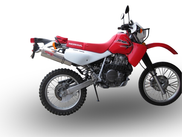Escape compatible con Kawasaki Klr 650 1988-2025, Trioval, Escape racing, silencioso con tubo de conexión 