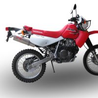 Escape compatible con Kawasaki Klr 650 1988-2025, Trioval, Escape racing, silencioso con tubo de conexión 