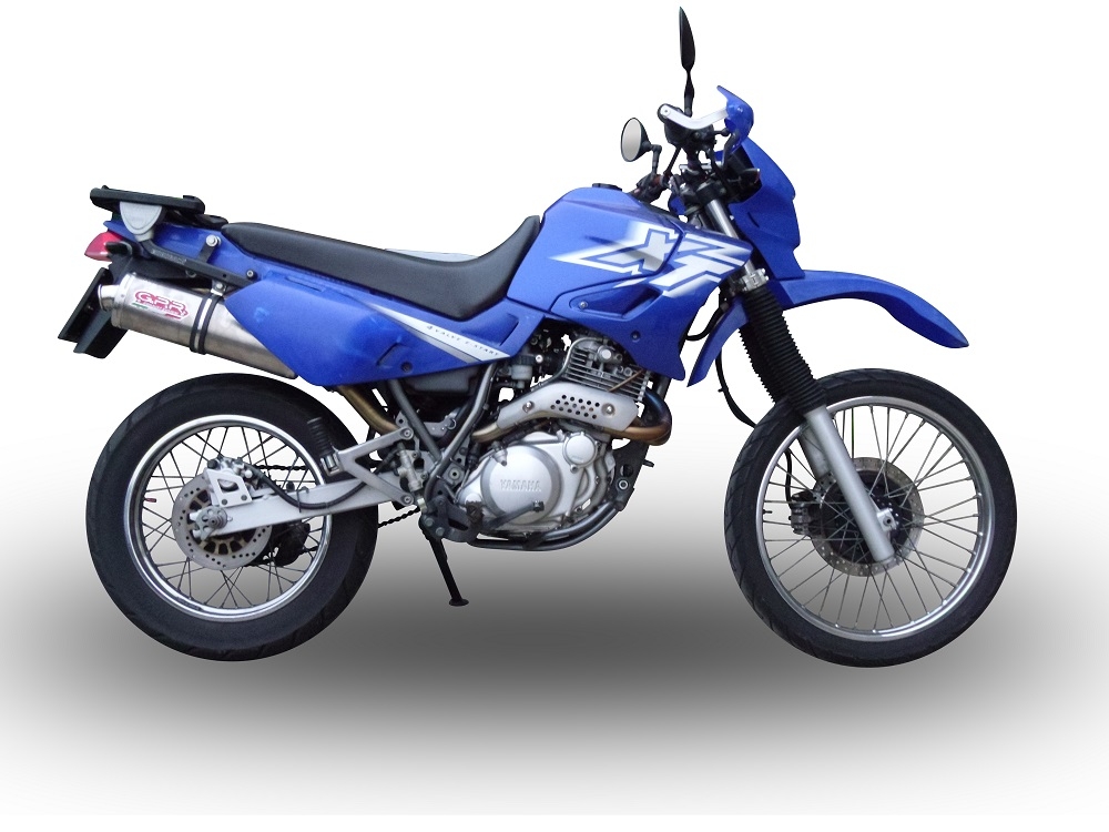 Escape compatible con Yamaha Xt 600 - E - K 1985-2002, Trioval, Escape legal, homologado, silenciador con db killer desmontable y tubo de conexión específico 