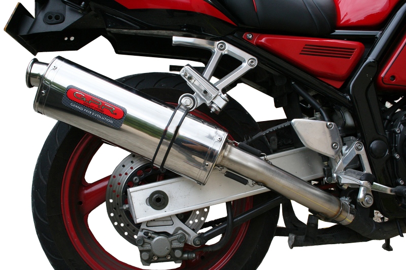 Escape compatible con Yamaha Fzs 600 Fazer 1998-2003, Trioval, Escape legal, homologado, silenciador con db killer desmontable y tubo de conexión específico 