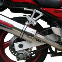Escape compatible con Yamaha Fzs 600 Fazer 1998-2003, Trioval, Escape legal, homologado, silenciador con db killer desmontable y tubo de conexión específico 