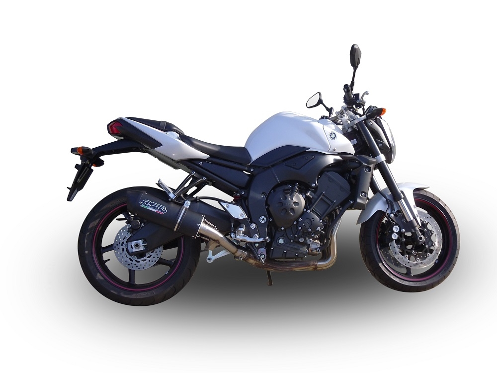 Escape compatible con Yamaha Fz.1 - Fazer 1000 2006-2014, Furore Nero, Escape legal, homologado, silenciador con db killer desmontable y tubo de conexión específico 