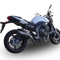 Escape compatible con Yamaha Fz.1 - Fazer 1000 2006-2014, Furore Nero, Escape legal, homologado, silenciador con db killer desmontable y tubo de conexión específico 